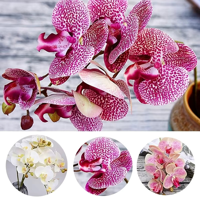 HUALIANQI Schmetterlingsorchidee als künstliche Blume in Pink für deine Heimdekoration - Bild 2