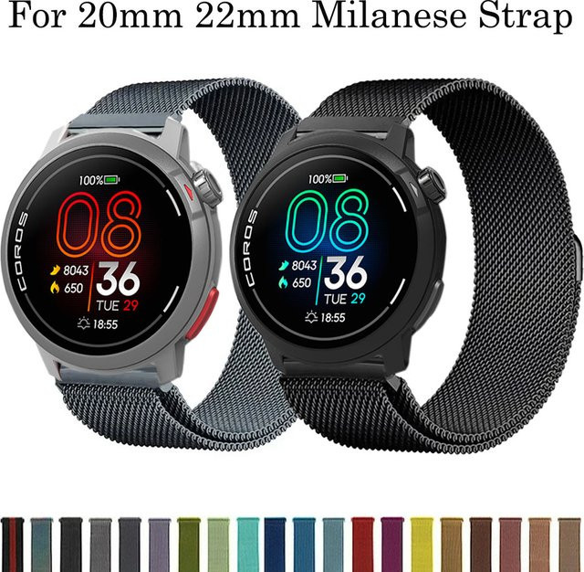 Uhrenarmband Milanaise, Edelstahl, Unisex, 22 mm/20 mm - Bild 1