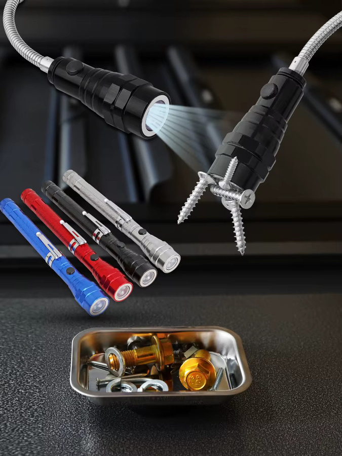 Hi-Spec Mini Teleskop-Magnetstift als praktischer ausziehbarer Magnet-Tonabnehmer für Muttern und Bolzen - Bild 4