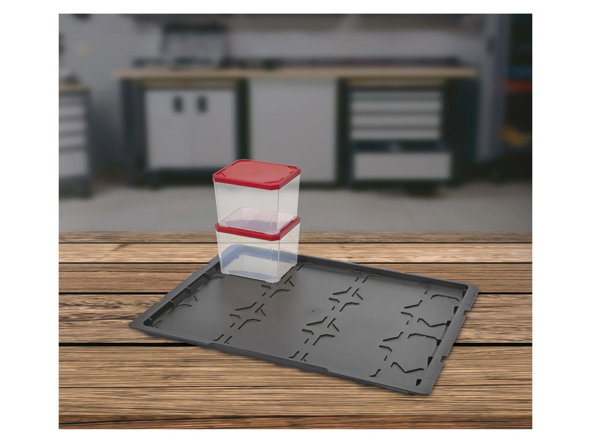 PARKSIDE Kleinteilebox Set aus Kunststoff, 2er Set, transparent - Bild 1