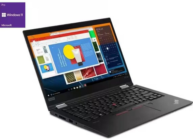 Refurbished Lenovo ThinkPad X13 Yoga Convertible, 13,3 Zoll Touch Full HD, Intel i5-10310U, 16GB RAM, 256GB SSD, Schwarz - Bild 1