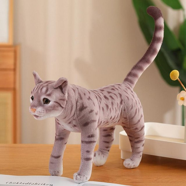 Kidsly Simulation Haustier Katze Plüschtier, braun, 1-teiliges Set - Bild 1