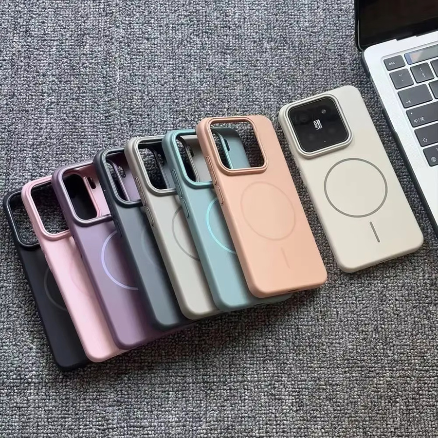 Magnetische kabellose Lade-Handyhülle für Xiaomi 17T 15T 14T Pro 13 Ultra 17 Pro Max in Purple, matte dünne PC-Schutzhülle - Bild 2