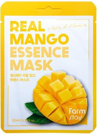 Farmstay Real Essence Mask Gesichtsmaske Mango, 23 ml, Hyaluronsäure - Bild 1