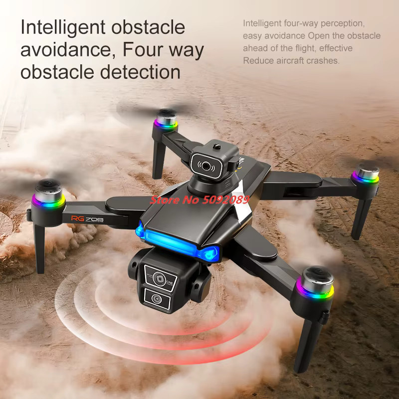 Tccicadas GPS Drohne mit Dual-Kamera für 8K HD Luftaufnahmen, 5G RC Quadcopter mit Bildschirm und Hindernisvermeidung, Schwarz - Bild 5