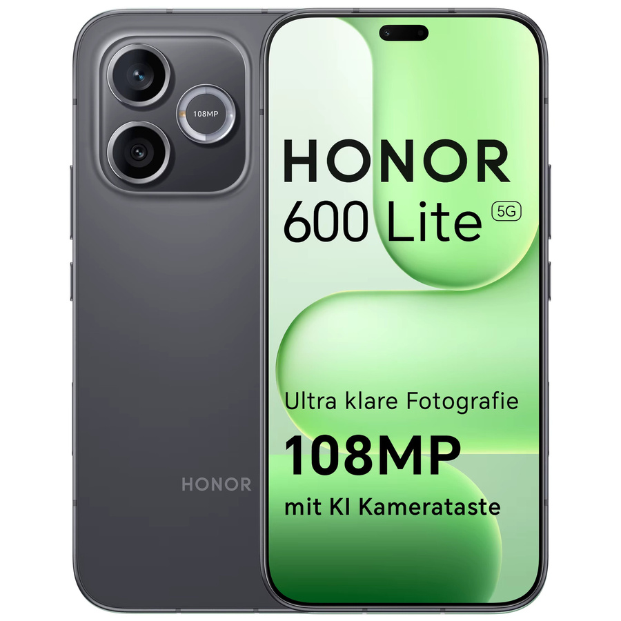 HONOR 600 Lite Smartphone 5G, Green, 256 GB Speicher, 8 GB RAM, 6,6 Zoll AMOLED-Display, 108 MP AI-Kamera, 6520 mAh Akku mit 45W Schnellladen, Android 16, NFC, IP66 & SGS Zertifizierung - Bild 2