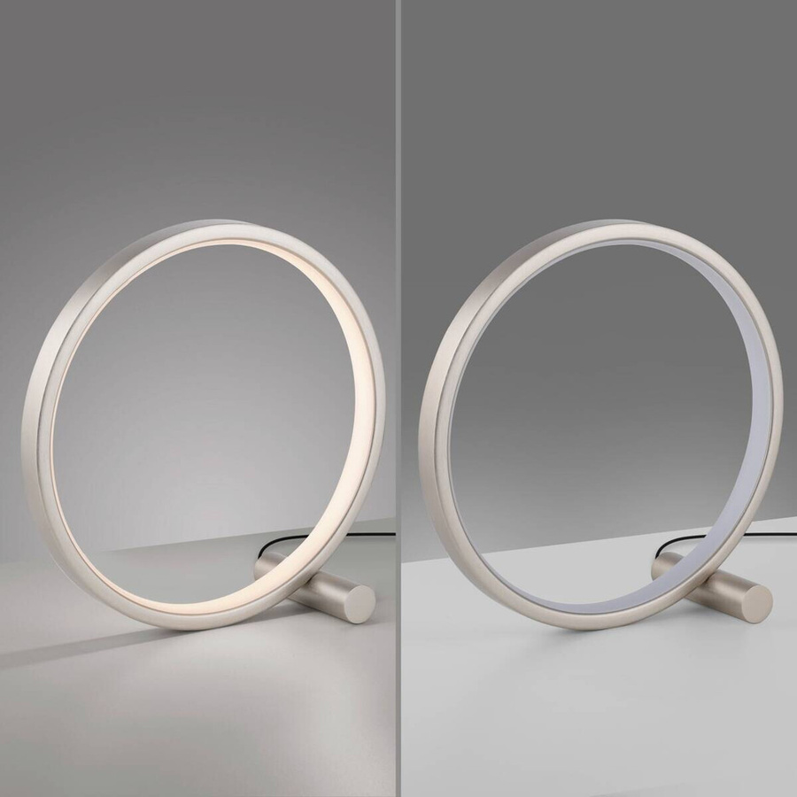Just Light LED-Tischleuchte Mini Ritus in Silber aus Eisen mit 1 Brennstelle, Durchmesser: 25,5 cm - Bild 2