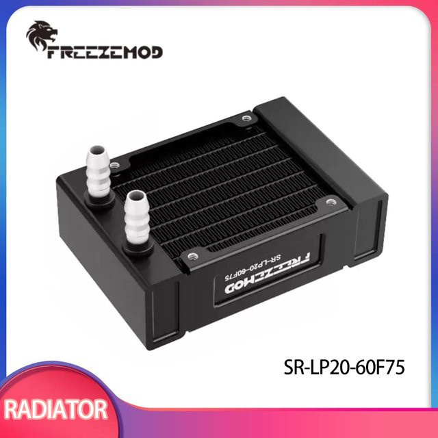 FREEZEMOD PC-Kühlkörper SR-LP20-60F75 Mini-Wärmetauscher aus Aluminium in Schwarz - Bild 1