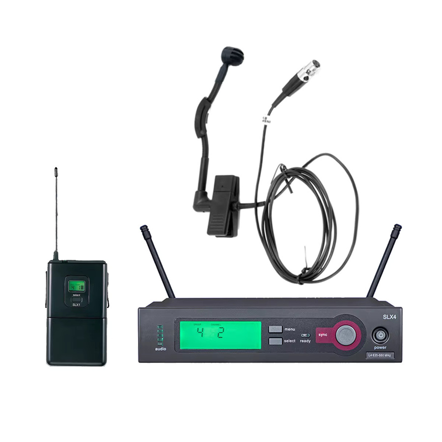 Shure SLX/Beta98 Drahtloses Mikrofonsystem mit SLX4 Empfänger und Black Lavalier Mikrofon - Bild 2