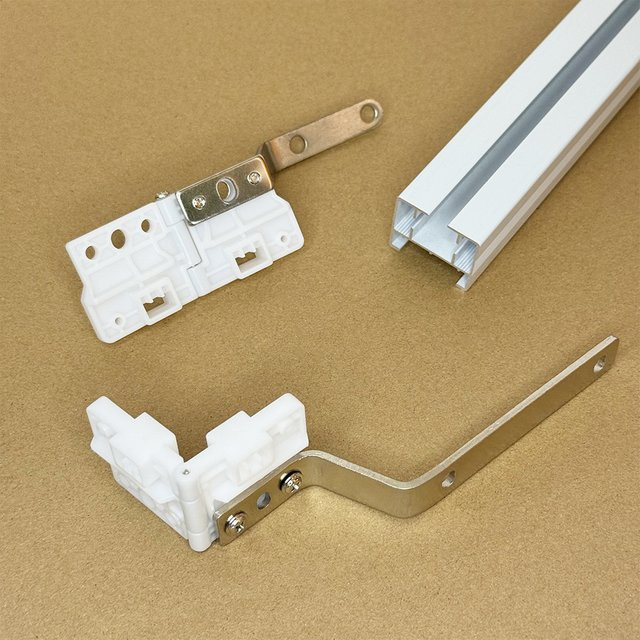 2 Stück JIALISI Master Carrier für Track Rail, elektrisches Vorhangzubehör, Riemenscheibe, Farbe: Weiß, passend für 11,5 mm Riemen - Bild 1