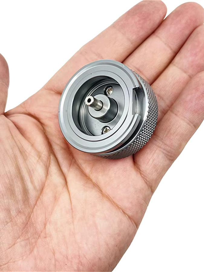 Gmarty Zylinder-Adapter für Outdoor-Camping und Butangas-Fackeln, Gasflaschen-Konverter, Silber - Bild 3