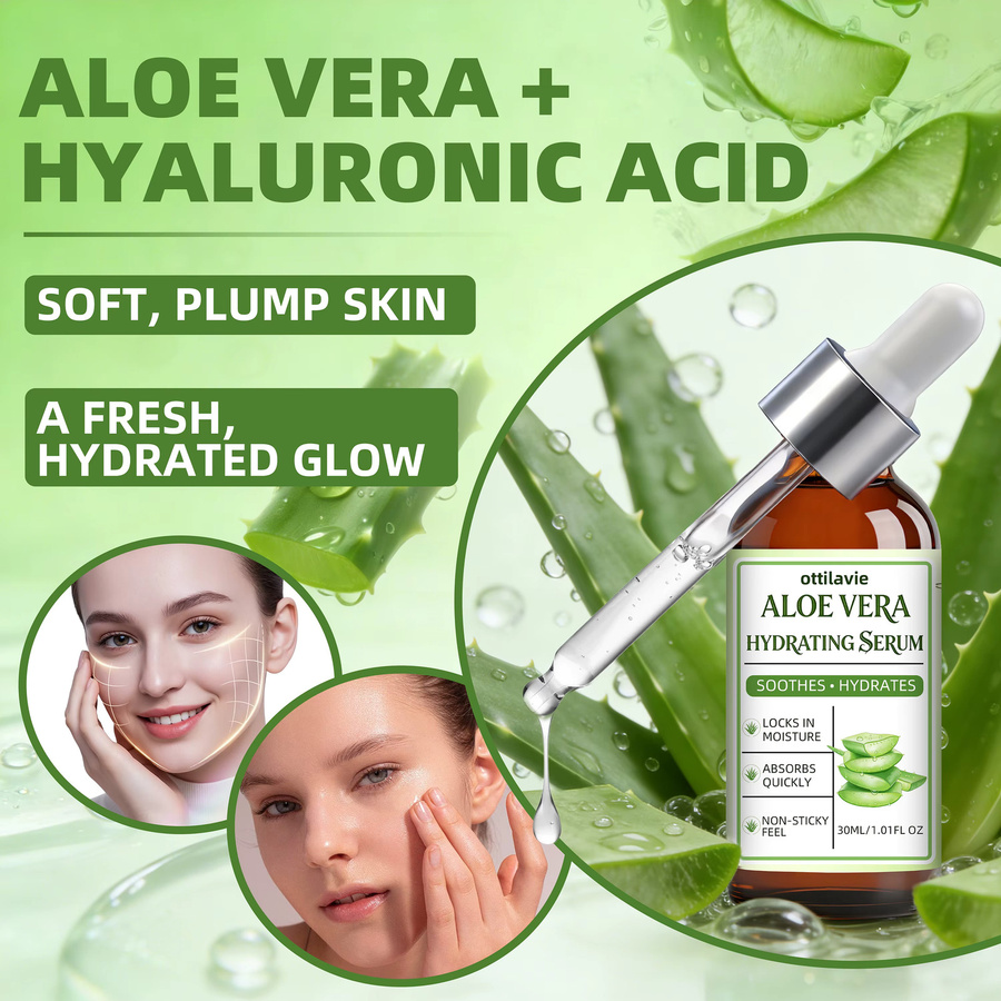 Ottilavie Aloe Vera Gesichtsserum, Unisex - Bild 4
