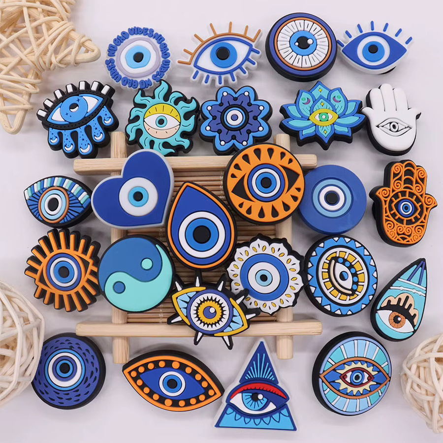 Happye&TiTi Charms, blaue böse Augen, PVC, Unisex - Bild 4