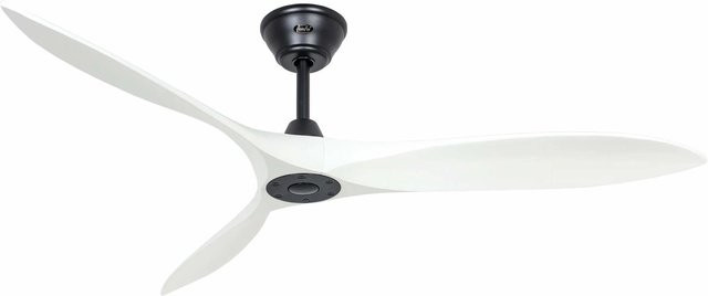 CASAFAN Eco Airscrew Energiespar Deckenventilator mit Fernbedienung, Durchmesser: 152 cm, Schwarz matt und Weiß matt - Bild 1
