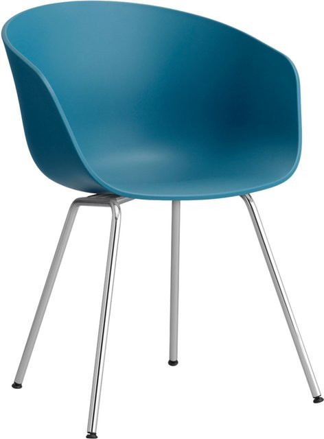 HAY About A Chair AAC 26 mit Armlehnen in Blau aus Polypropylen und Stahl mit modernem Design - Bild 1