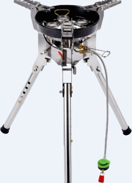 BRS Bulin BRS-69/BRS-69A Tragbarer Gaskocher 6800W in Silber für Camping und Outdoor - Bild 1