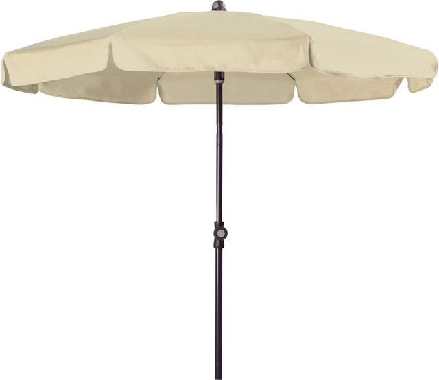 Doppler Balkonschirm Sunline in Beige mit Schieber, Durchmesser: 150 cm, UPF 50+ - Bild 1