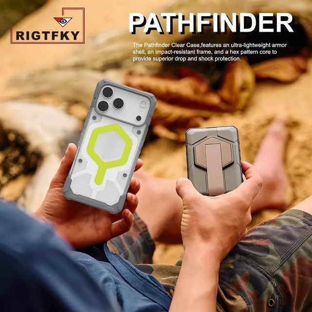 Robuste Panzer-Schutzhülle mit MagSafe für iPhone 17 Pro Max, 16, 15 Plus, 14, 13, 12 Pro in Schwarz - Bild 1
