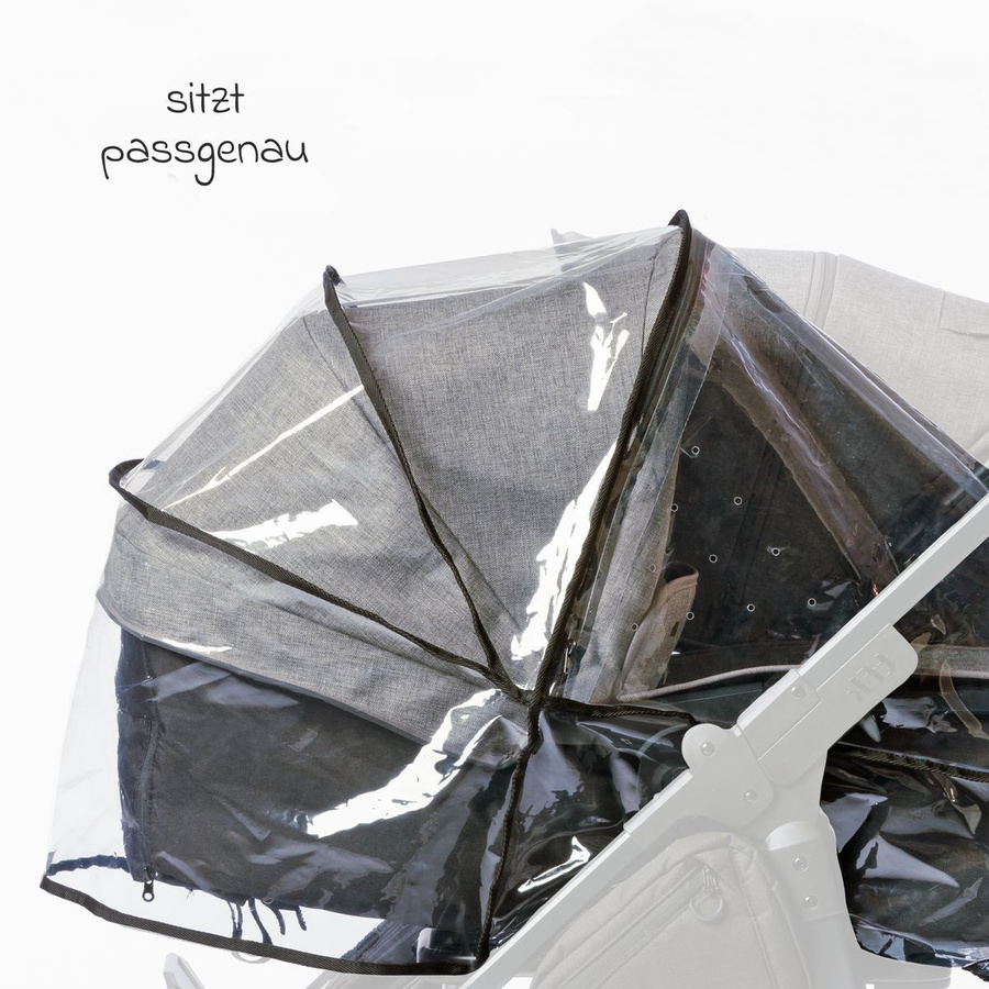 TFK Regenschutz für die Duo 2 Kombi-Einheit Wanne und Sitz in Transparent - Bild 2