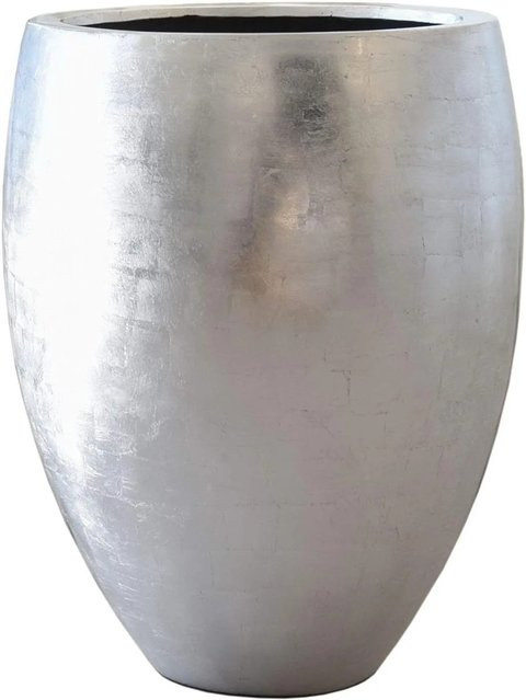 Vivanno Bodenvase Caliso in Blattsilber, bauchig, B/T/H: 49 x 49 x 62 cm - Bild 1