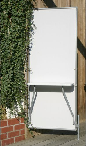 Floracord Klapptisch aus Aluminium in Hellgrau, B/T/H: 64 x 24,5 x 2 cm - Bild 3