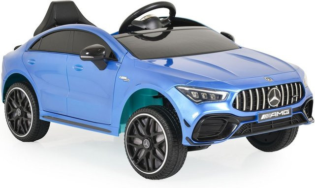 Moni Mercedes-AMG CLA 45 Elektroauto mit Bluetooth und Fernbedienung blau - Bild 1