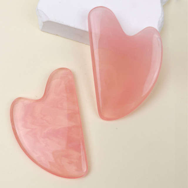 INYUSUN Gua Sha Gesichtsmassagegerät, Herzform, Mini, Unisex - Bild 1