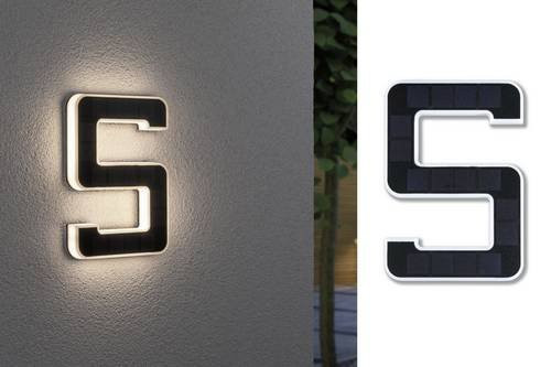 Paulmann Solar-Hausnummernleuchte 79846 mit LED in Schwarz und warmweißem Licht - Bild 1
