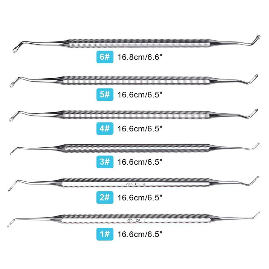 CHIHIRO CARE Dental-Excavator-Set, 6-teilig - Bild 2