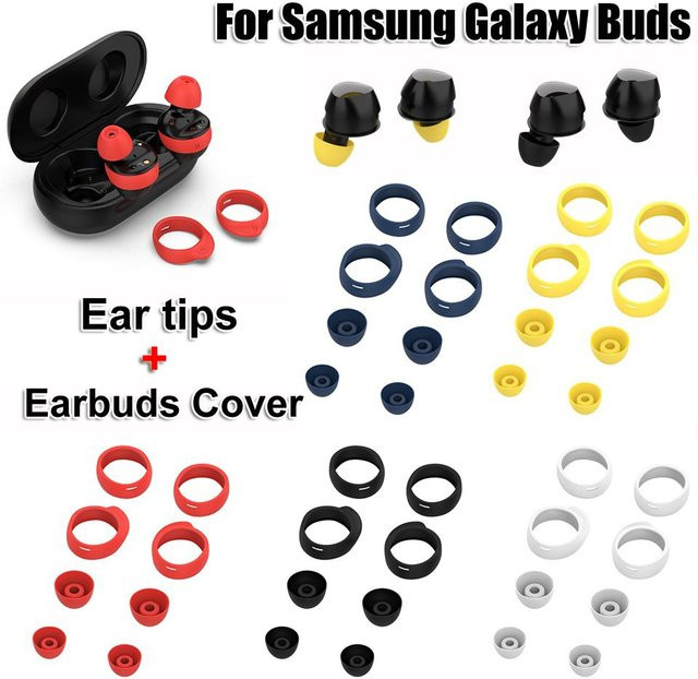 Silikon-Ohrhörer-Abdeckung für Samsung Galaxy Buds in Gelb und Mehrfarbig - Bild 1
