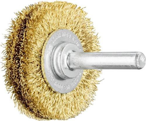 PFERD Rundbürste RBU ungezopft aus Messing mit Ø 40 x 9 mm und 0,20 mm Drahtstärke in Gold - Bild 1