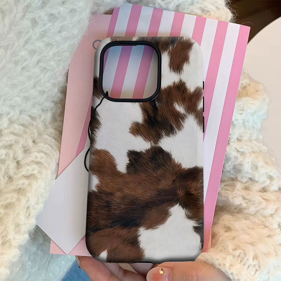 Vintage Rindsleder Handyhülle mit Strukturmuster für Apple iPhone 17 16 15 14 13 Pro Max Plus in Multicolour - Bild 4