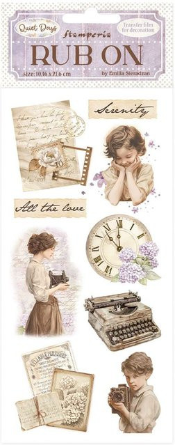 Rub On Transferfolie Quiet Days von Vintage Treasures - Bild 1