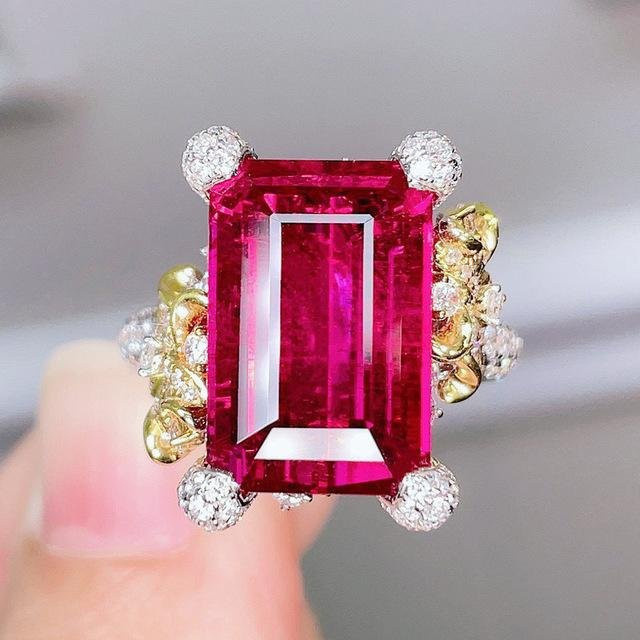 POMOiii Ring 14k Gold, Rubin, Rot, Damen - Bild 1