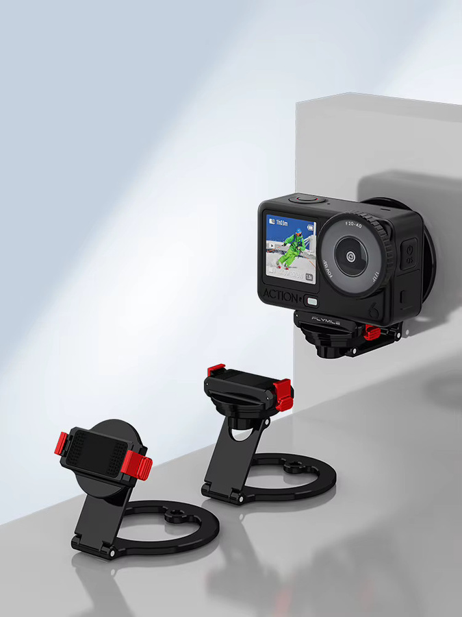 Magnetischer Adapter für DJI Action 6 in Schwarz, kompatibel mit MagSafe Telefonhalterungen und Magnet-Tischhalterungen für Vlog-Aufnahmen - Bild 4