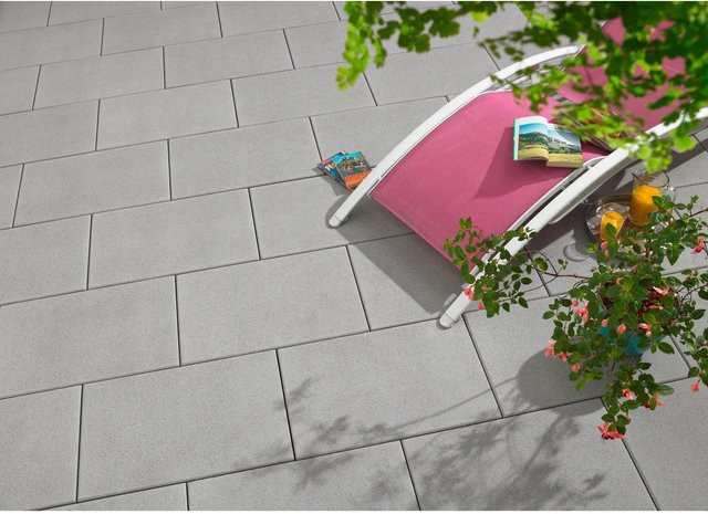 Terrassenplatte Casavera Grau Kugelgestrahlt in Steinoptik B/T/H: 60 x 40 x 3,6 cm - Bild 1