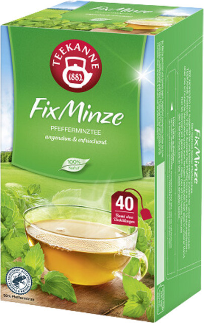 Teekanne Pfefferminztee, Kräutertee, Teebeutel, 40 Stück - Bild 1