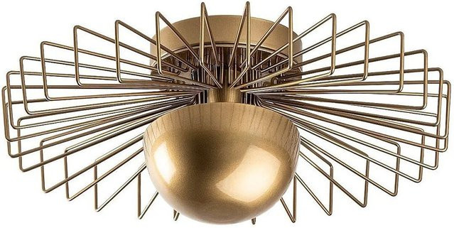Vente-unique Deckenleuchte Zyma in Goldfarben, Durchmesser: 45 cm - Bild 1