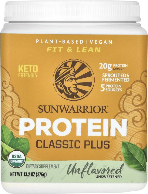Sunwarrior Classic Plus Protein Pflanzlich Geschmacksneutral 375 g - Bild 1