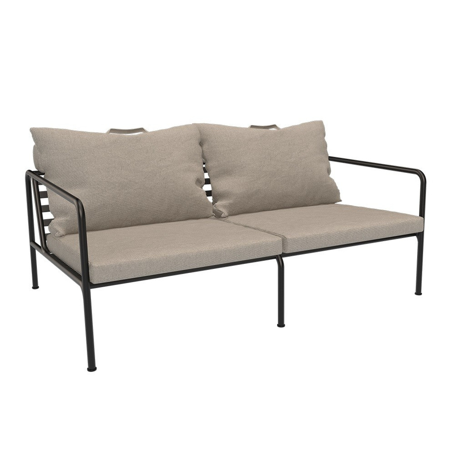 Houe AVON Lounge-Set für Garten und Terrasse mit 2-Sitzer Sofa, Loungesessel und Ottoman in Grau - Bild 2