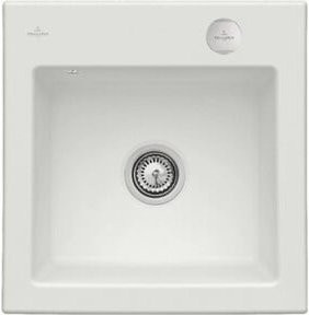 Villeroy & Boch Spüle Subway 50 S mit Ablaufgarnitur und Exzenter in Weiß CeramicPlus - Bild 1