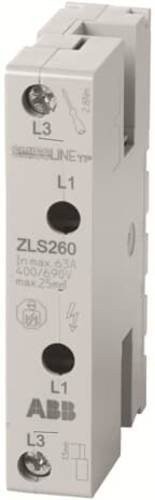 ABB ZLS260 Einspeiseblock 63A L1, L3 in Grau - Bild 1