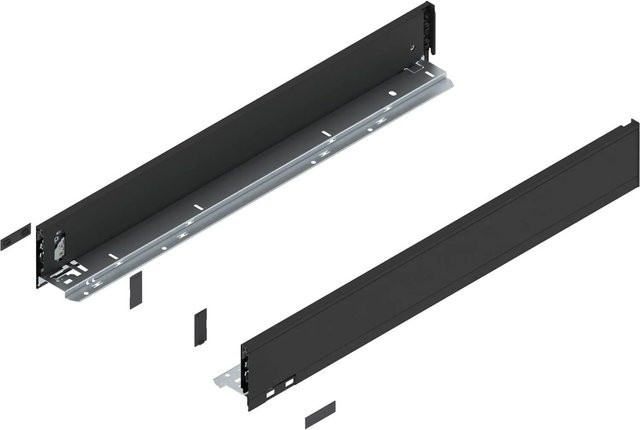 Blum Zarge Legrabox Pure Höhe M Nennlänge 650 mm Carbonschwarz Matt - Bild 1