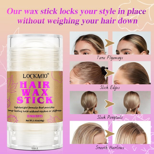 lockmio Haarwachs-Stick für widerspenstiges Haar, 40g - Bild 1