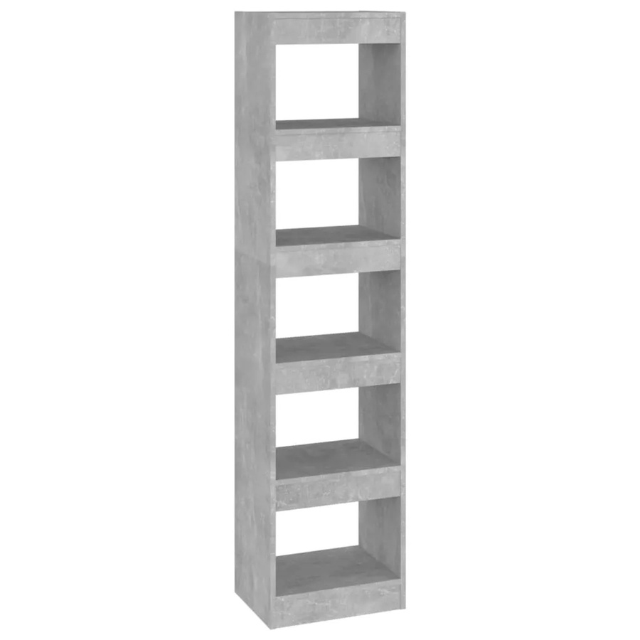 vidaXL Bücherregal und Raumteiler in Betongrau, B/T/H: 40 x 30 x 166 cm - Bild 2