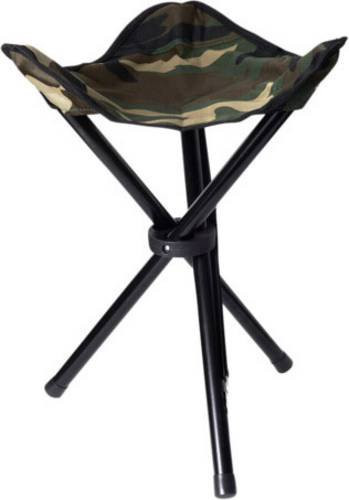 Stealth Gear Klapphocker Schwarz Silber SGCS3L mit pulverbeschichtetem Stahlgestell - Bild 1