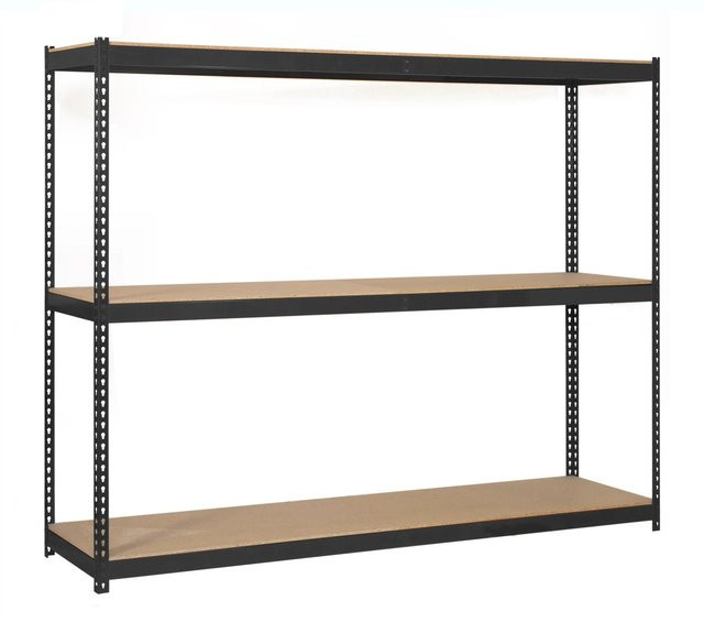 PROREGAL Schwerlastregal Wood Beast in Anthrazit mit 3 Ebenen, H x B x T: 150 x 120 x 45 cm - Bild 1