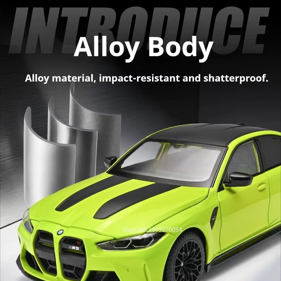 MAKEDA M3 CS LCI X5M Miniaturmodell, Spielzeugauto, 1:24, Metall, mit Licht und Sound, mit öffnenden Türen - Bild 3