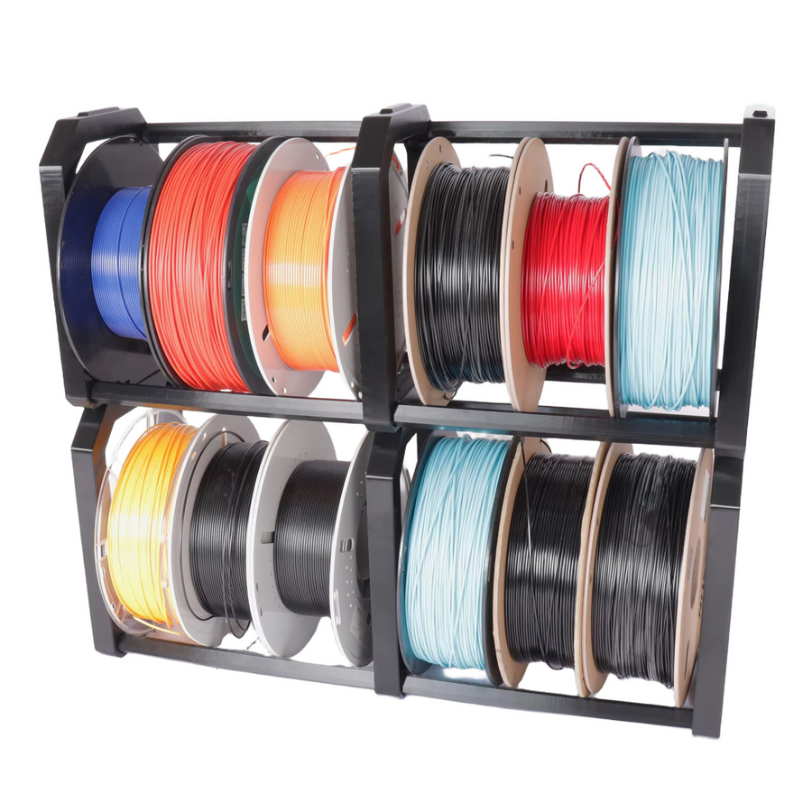 Blurolls DIY 3D-Drucker Filament-Organizer-Set V1 Modulares Aufbewahrungssystem mit PETG-Teilen und Filamentspulenhalter für Maker - Bild 2