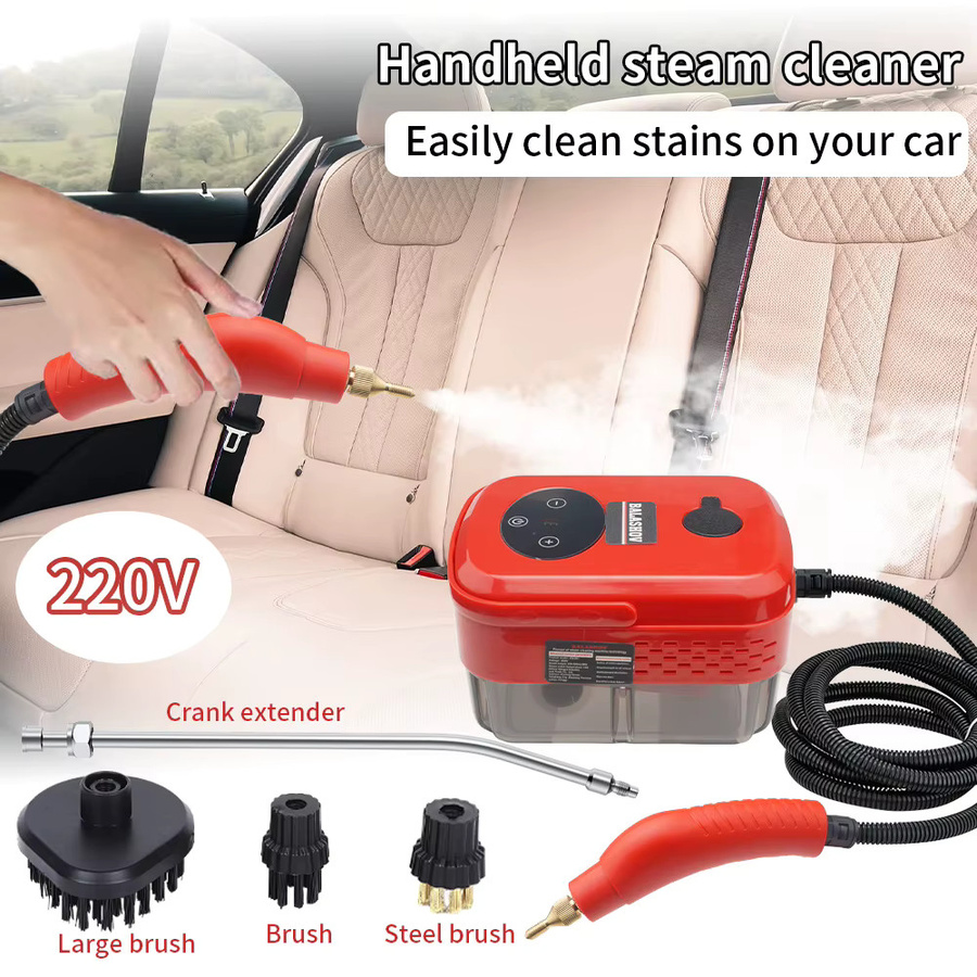 Handheld Dampfreiniger BALASHOV Hochtemperatur-Dampfmaschine für Haushalt und Küche in Weiß-Rot - Bild 5